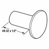 Prime-Line Unslotted Barrel Nut, #8-32 x 1/2 in., Steel Construction, Chrome Plated, 100PK 651-0469